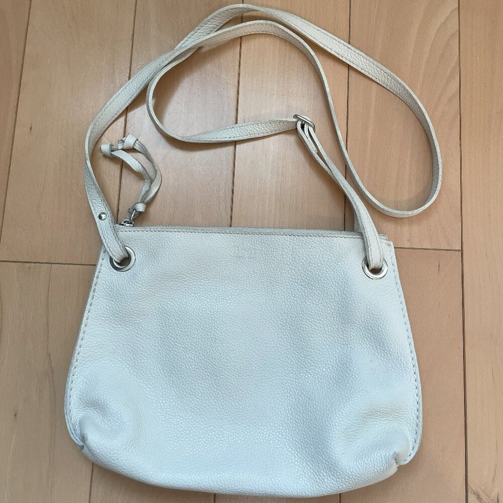 Roots Edie Leather Bag Tribe - White